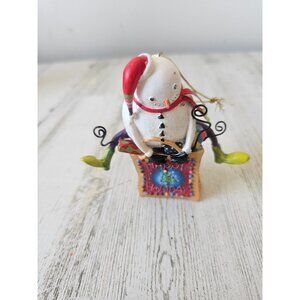 Snowman shopping bag ornament unique Xmas tree